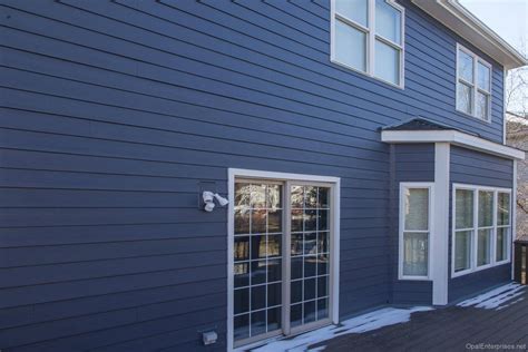 deep ocean blue siding.